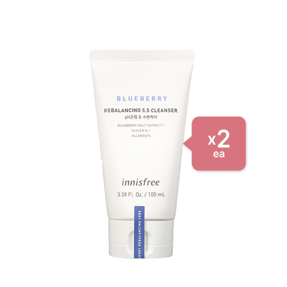 innisfree - Blueberry Rebalancing 5.5 Cleanser - 100ml (2ea) Set | STYLEVANA