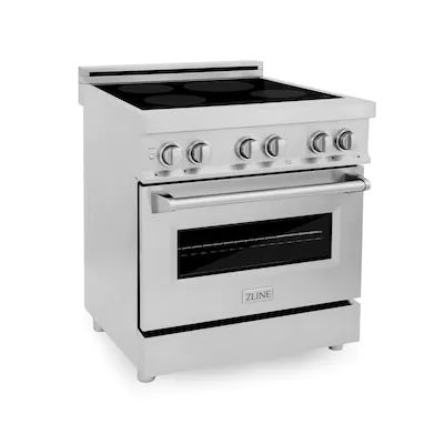 ZLINE KITCHEN & BATH  30-in 4 Elements Convection Oven Freestanding Induction Range (Stainless S... | Lowe's