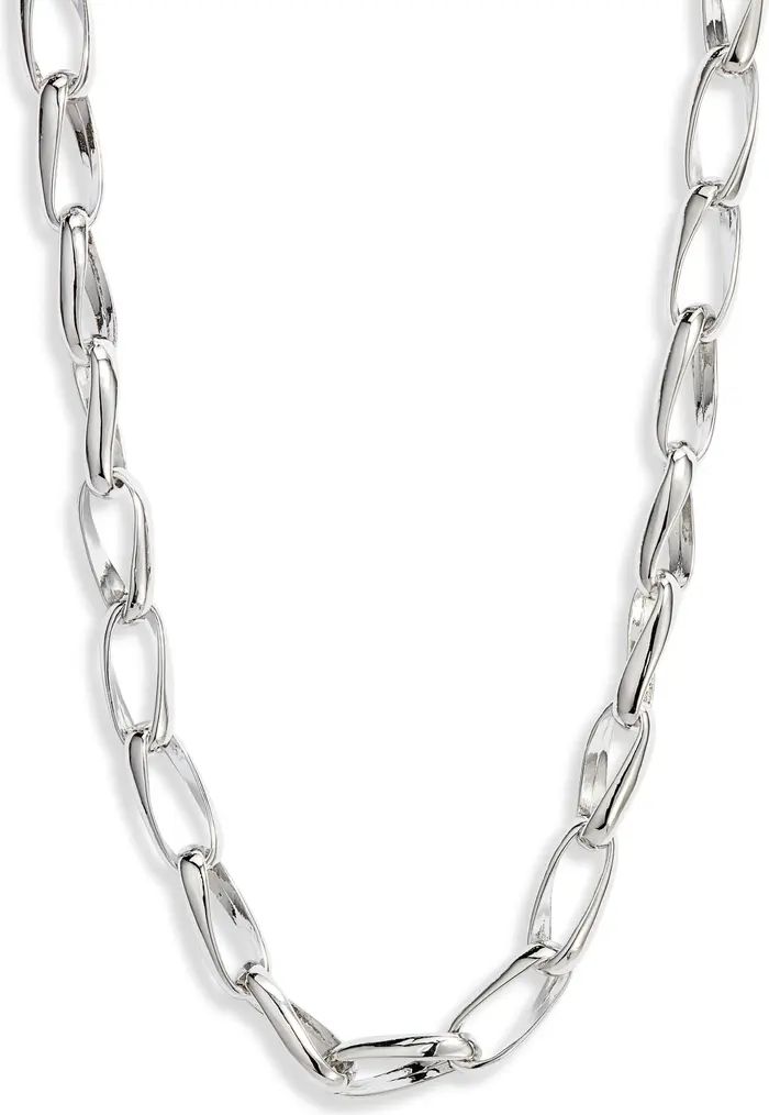 Open Edit Men's Wavy Oval Link Chain Necklace | Nordstrom | Nordstrom