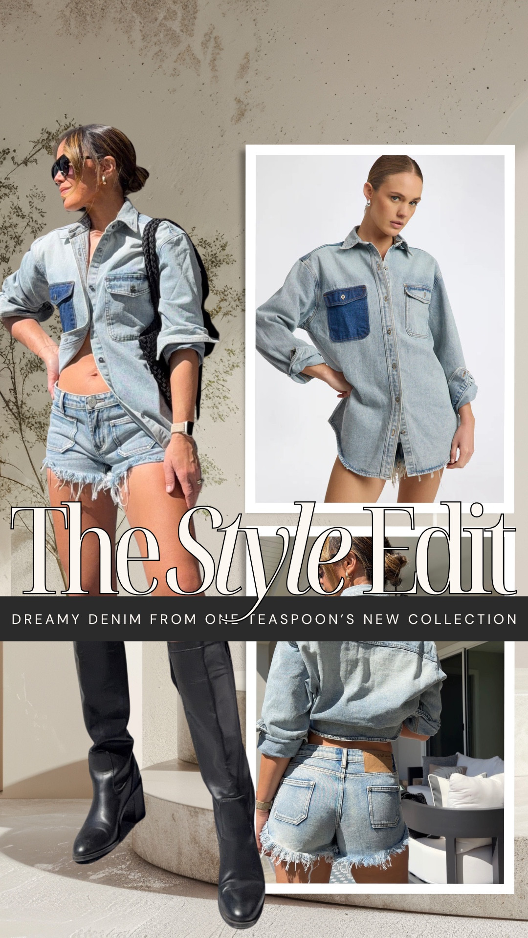 One Teaspoon has been defining cult denim for 25 years — and this new collection is no exception.👌

Their latest drop, “This Is Not A Dream,” highlights everything the brand does so well: distinctive denim, great construction, and that effortless cool they’re known for.

I’m wearing the Hendrixe Retro Dukes with the Saint Tropez denim shacket for a full denim moment. The shorts sit low on the hips with a boldly cut silhouette that gives them that unmistakable throwback attitude, while the shacket adds just the right amount of structure.

It’s that signature One Teaspoon edge I’ve loved for years — relaxed, confident, and undeniably cool. 😎

#LTKgrwm #LTKootd #LTKdayinmylife
