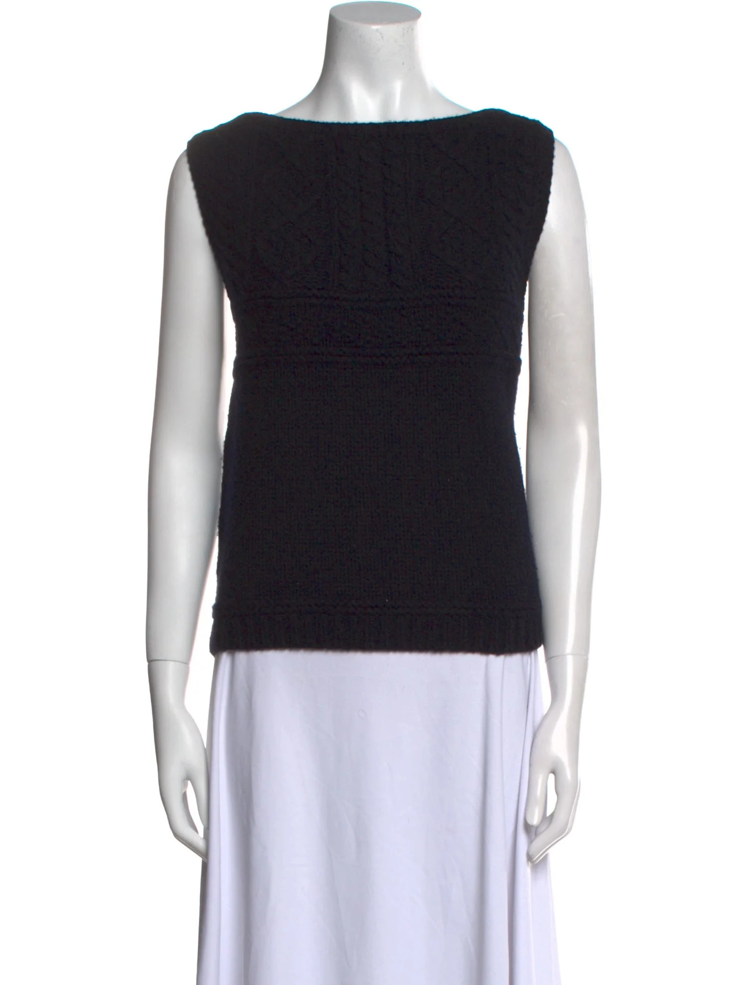 Wool Bateau Neckline Sweater | The RealReal
