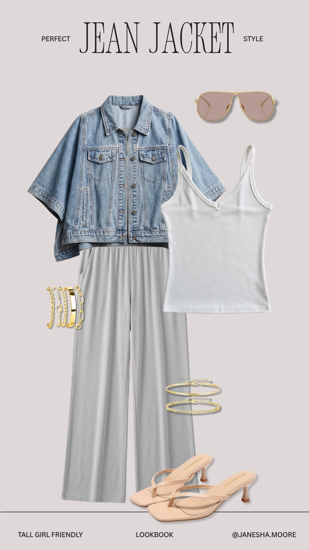 A denim must-have for your wardrobe essentials!! 5’9 200 lbs wearing large jean jacket + large tall length gray sweats

#LTKootd #LTKTall #LTKMidsize