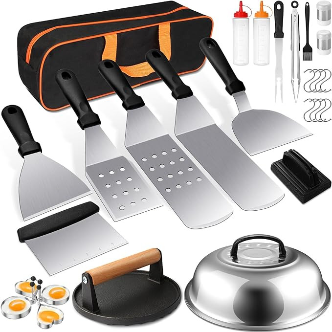 Griddle Accessories Kit, Terlulu 29 PCS Flat Top Grill Accessories for Blackstone and Camp Chef, ... | Amazon (US)