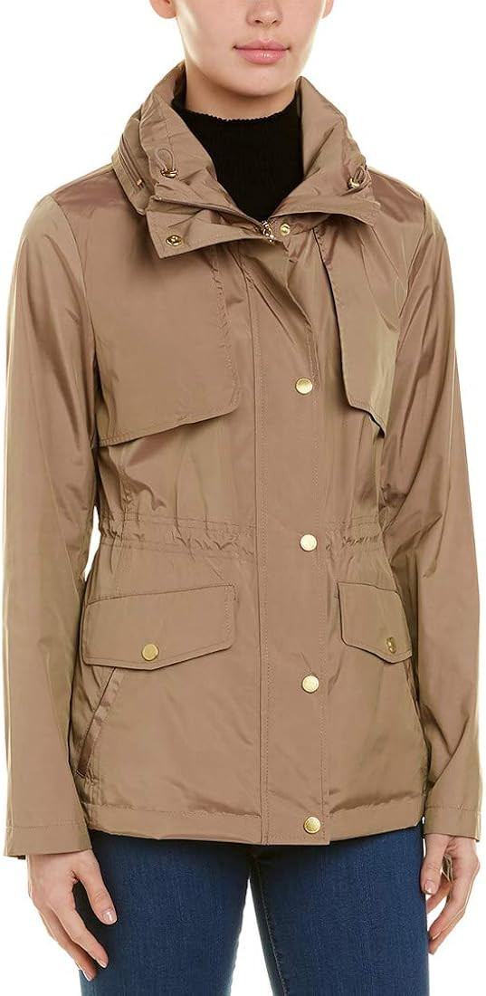 Cole Haan Women's Short Packable Rain Jacket | Amazon (US)