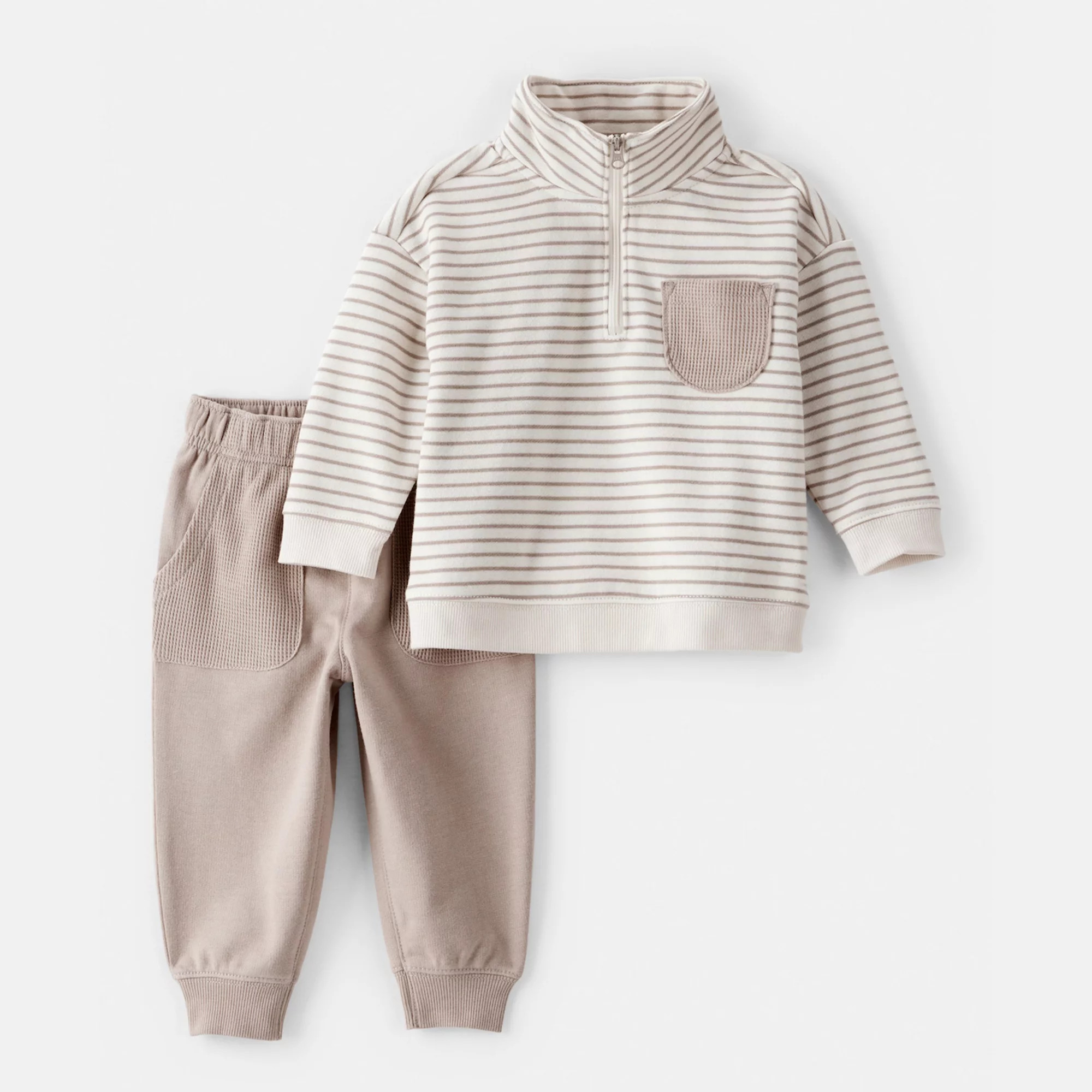 Baby Carter's 2-Piece Soft Quarter-Zip & Jogger Set | Kohl's