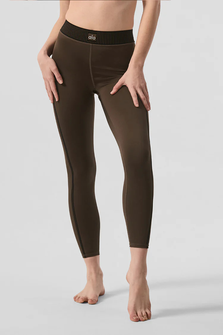 Airlift High-Waist 7/8 Line Up Legging | Alo Yoga (US)