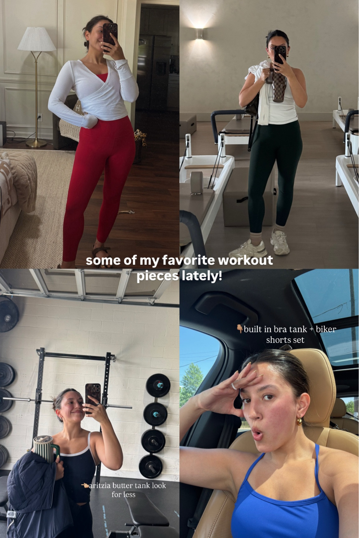 Some of my fave workout outfits recently! 

I wear size small, 6 in leggings 

#LTKootd #LTKfitnessgoals