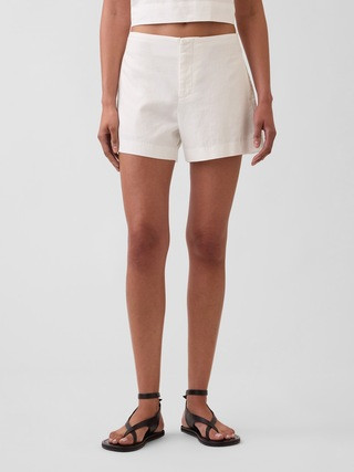 4" Mid Rise Linen-Blend Shorts | Gap | Gap (US)