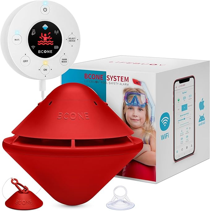 BCONE® System Pool Alarm by Lifebuoy® | Certified ASTM F2208 Floating Pool Alarm | Loud Pool Sa... | Amazon (US)