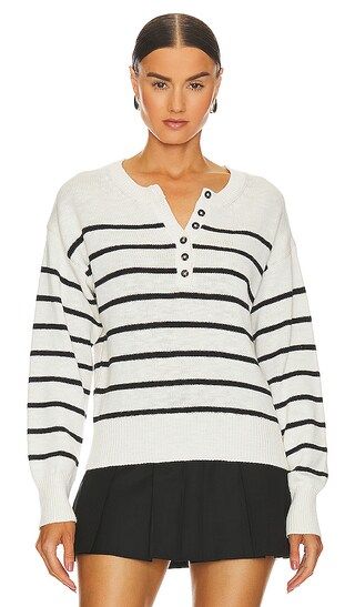 Casual And Chill Sweater in Black Stripe | Revolve Clothing (Global)