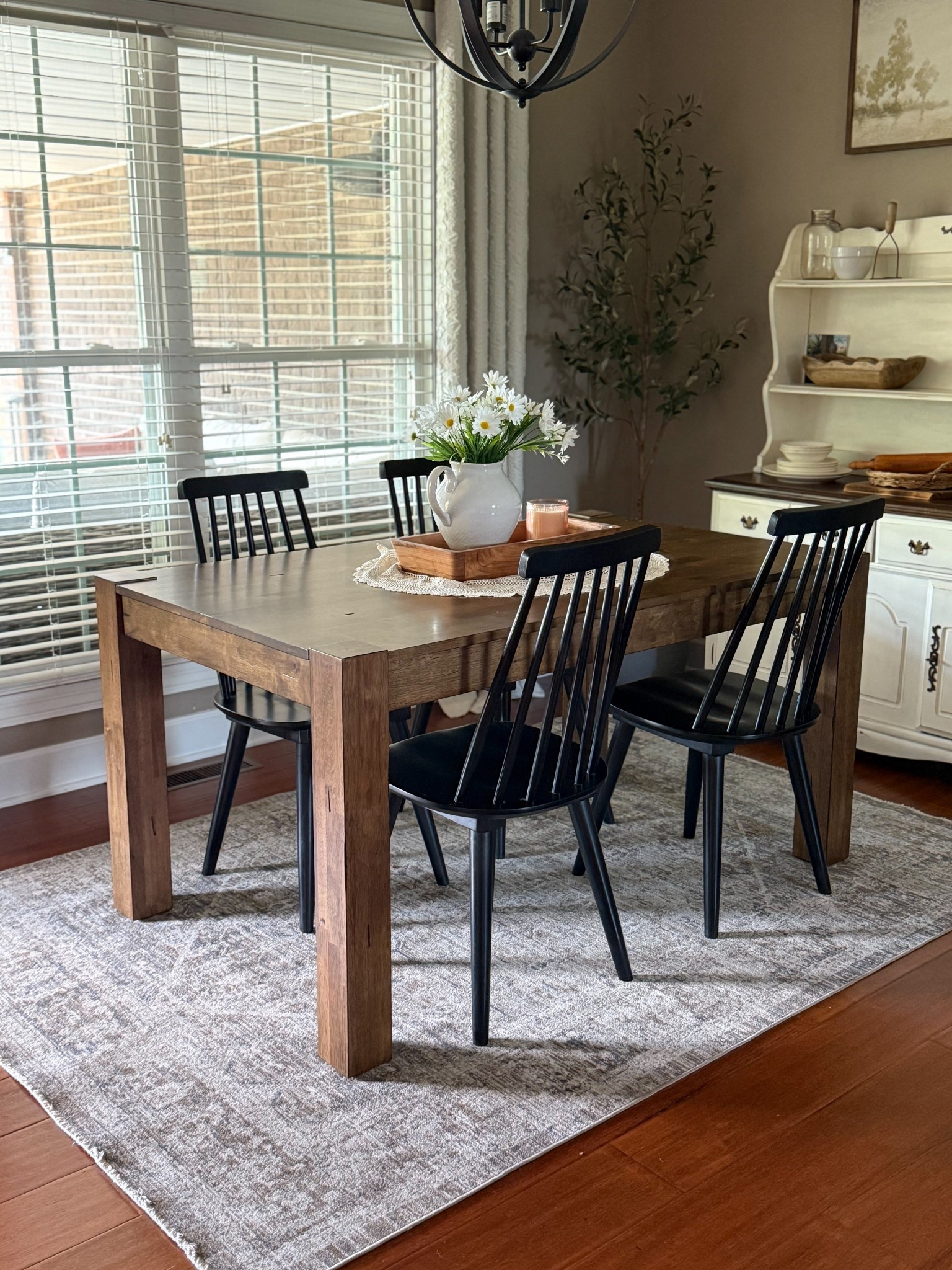 Spring Dining Room Views 
This solid wood dining table is only $230 and now comes in a bigger extendable size! 

#LTKHome #LTKSeasonal #LTKSaleAlert