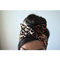 Leopard Bow, Leopard head bands, dolly bow headband , Chic Head wrap, A1 | Etsy (US)