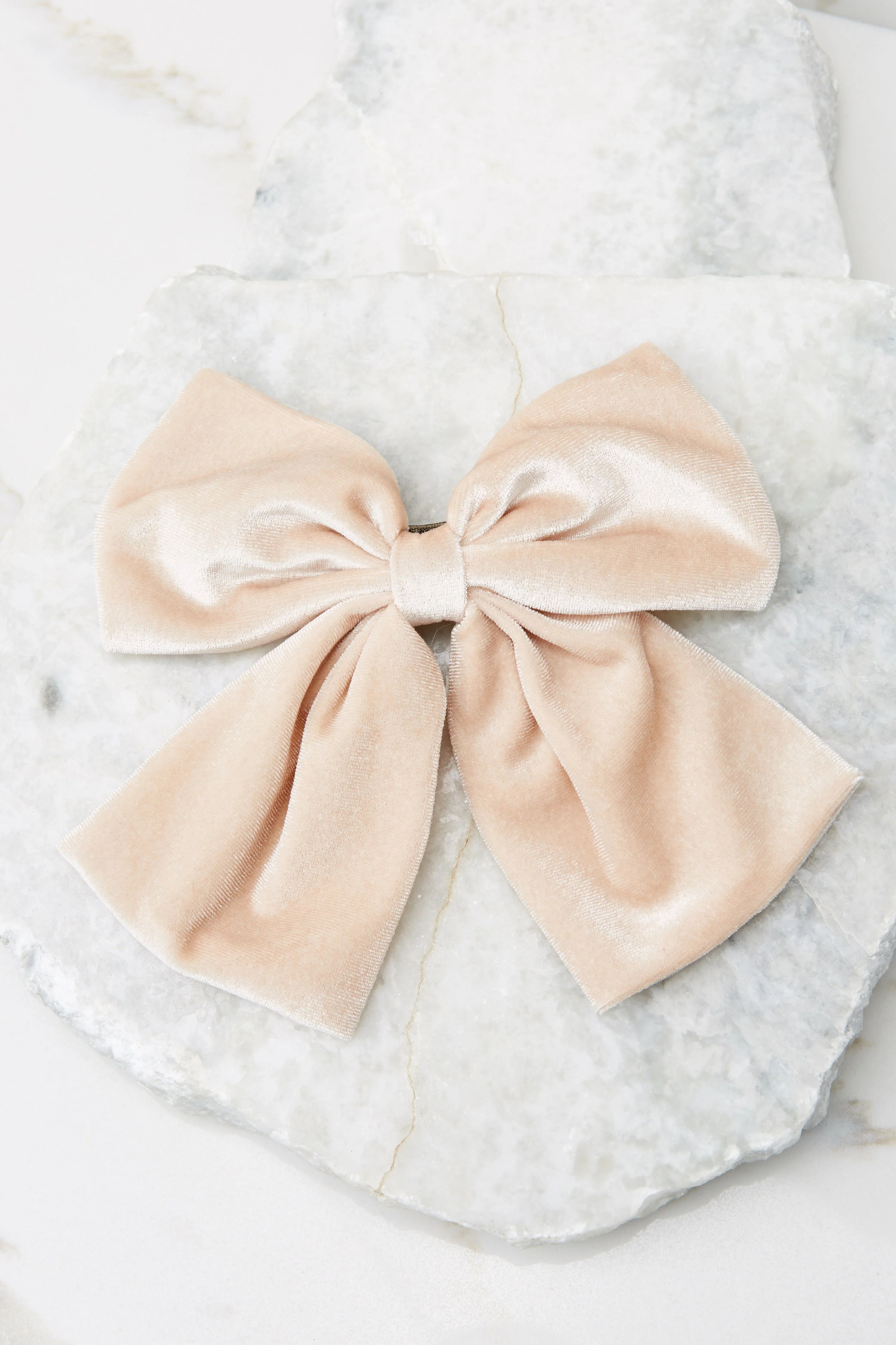 Perfectly Darling Ivory Bow | Red Dress 