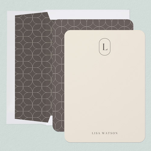 Pill Monogram 5x7 Stationery Card by Magnolia Press | Shutterfly