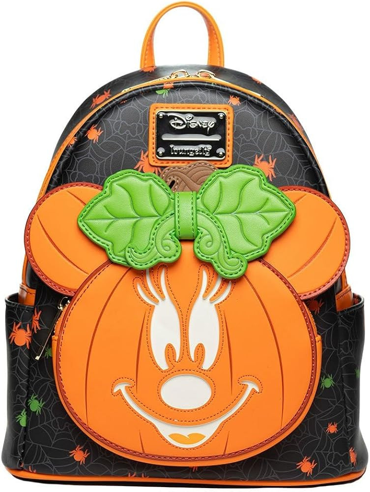Loungefly Disney Glow in the Dark Pumpkin Minnie Mouse Women's Backpack | Amazon (US)