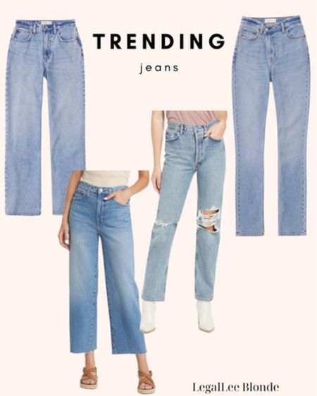 Trending jeans! No more skinny jeans - opt for straight leg jeans, dad jeans, 90s jeans and even wide leg crops for fall! 
.
.
.
.
Best denim - favorite denim - denim trends - crop jeans - wide leg jeans - Abercrombie denim - Abercrombie jeans - Nordstrom jeans - agolde 

#LTKstyletip #LTKunder100 #LTKSeasonal