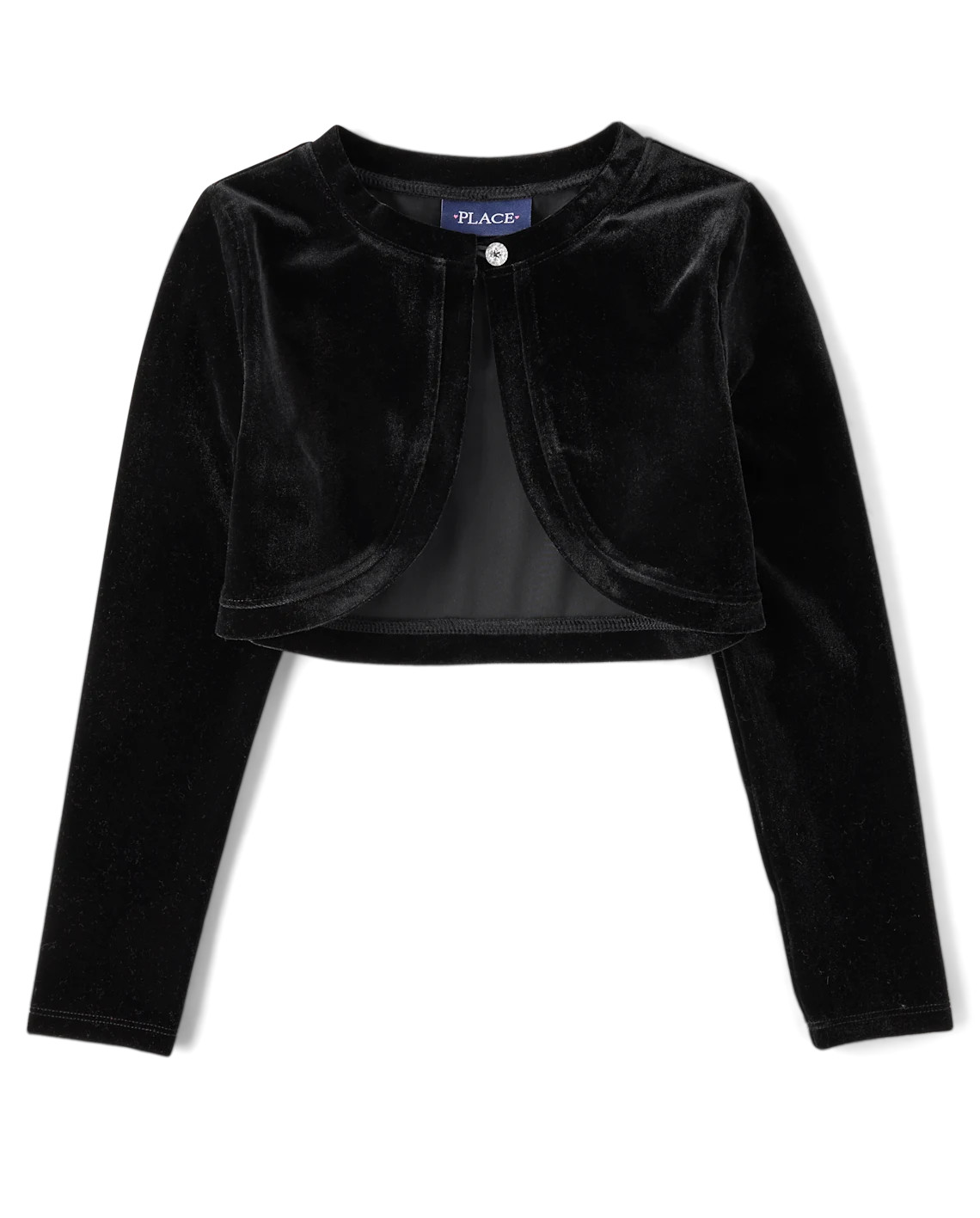 Girls Velour Shrug - black | The Children's Place