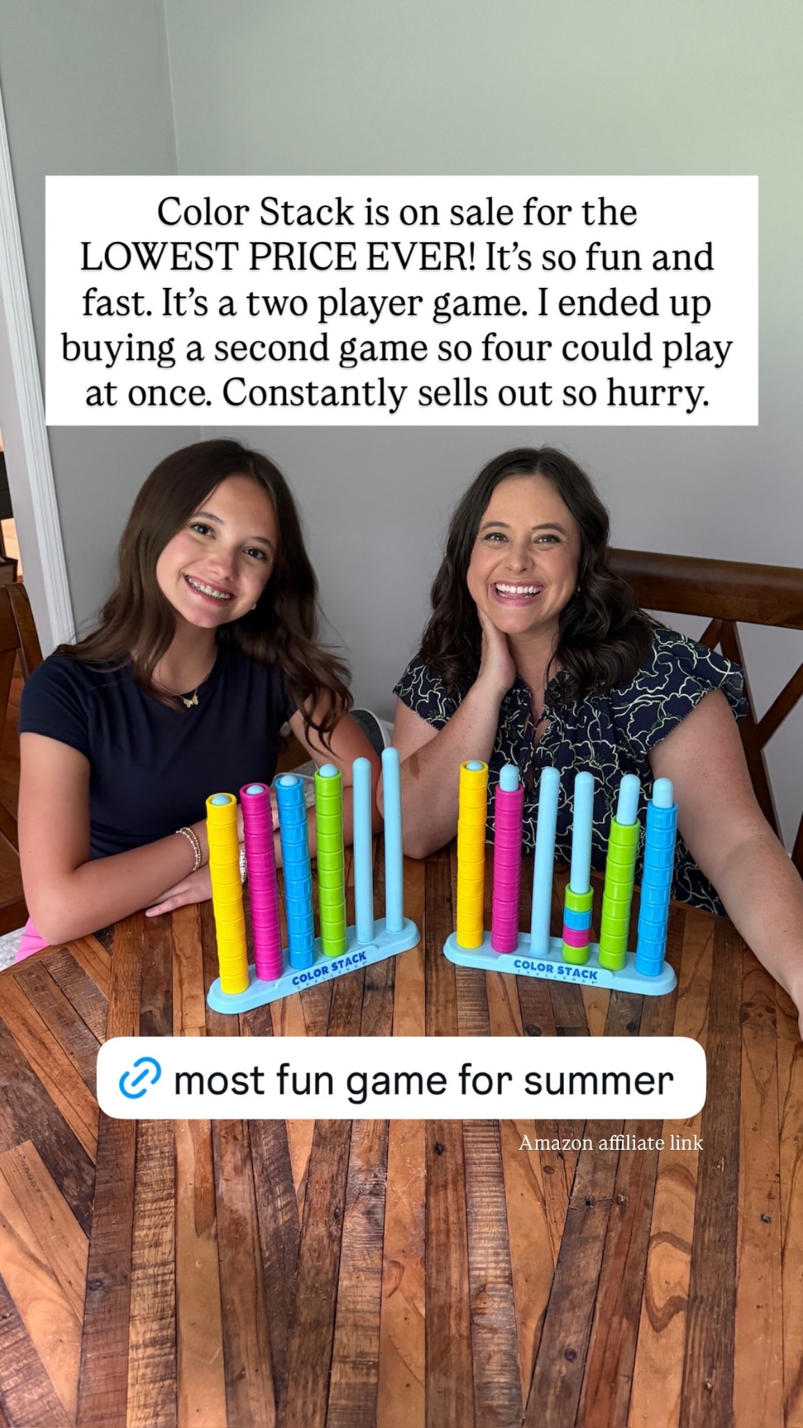 Color Stack is on sale for the
LOWEST PRICE EVER! It’s so fun and fast. It’s a two player game. I ended up buying a second game so four could play at once. Constantly sells out so hurry.

#LTKdayinmylife #LTKmomlife #LTKSaleAlert