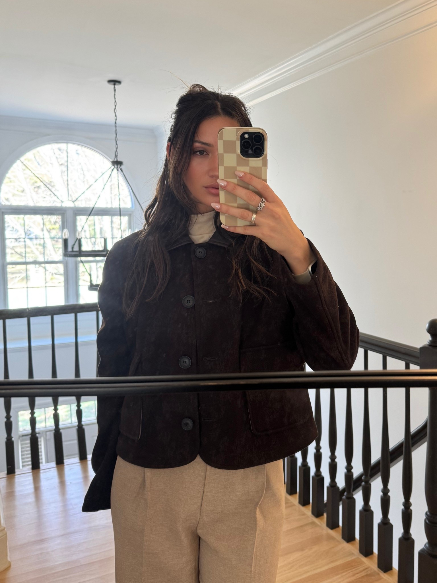 The cutest brown floral jacket for a spring transition! And it’s 50% today! 

#LTKSaleAlert #LTKgrwm #LTKootd