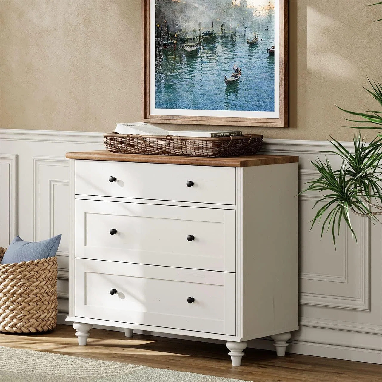 Scarlett 33.9'' W 3 - Drawer Dresser | Wayfair North America