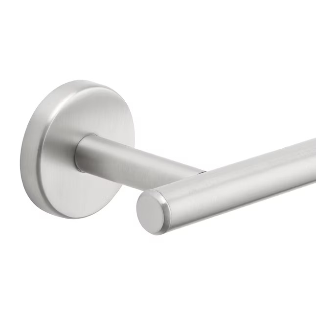 allen + roth 3-Piece Harlow Brushed Nickel Decorative Bathroom Hardware Set with Towel Bar,Toilet... | Lowe's