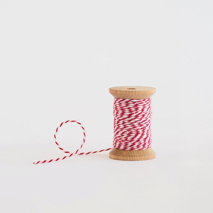 White & Red Baker's Twine | Minted