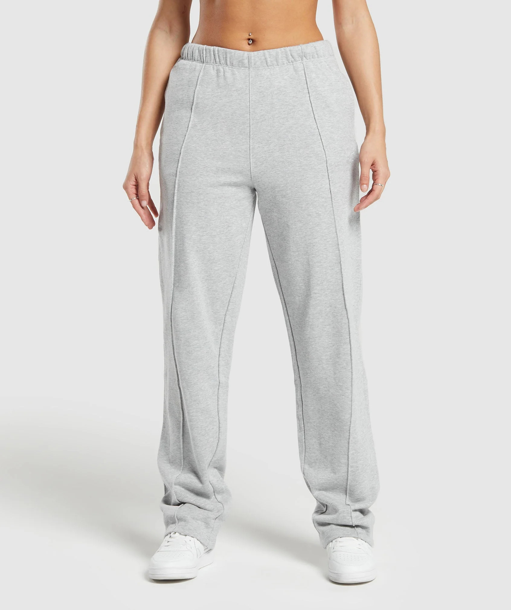Gymshark Lifting Straight Leg Joggers - Light Grey Core Marl | Gymshark EU
