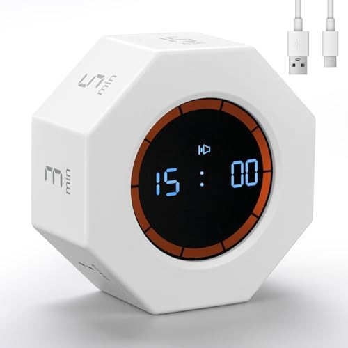 Rechargeable Pomodoro Timer, 8-Angle Auto-Rotating Screen with Gravity Sensor, Digital Timers for... | Amazon (US)