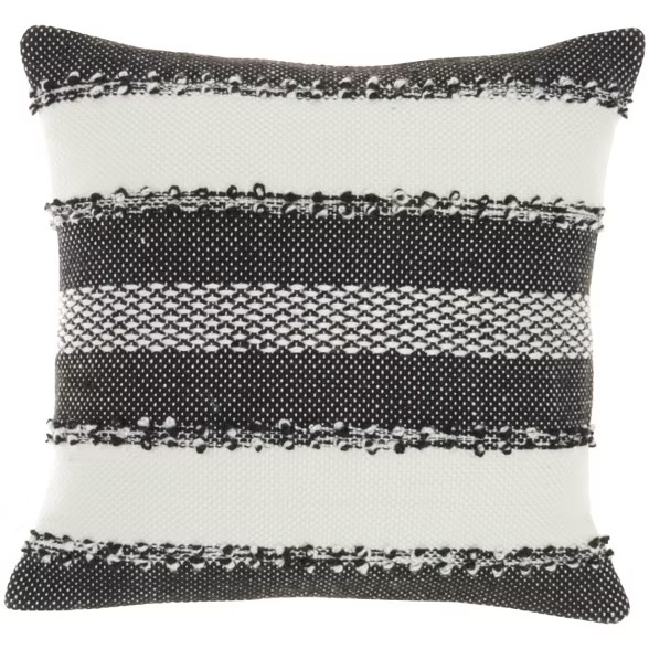 Woven Striped and Dots Indoor/Outdoor Throw Pillow - Mina Victory | Target