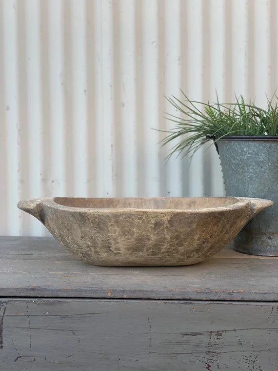 Vintage Hungarian Wooden Dough Bowl {B} (Free Shipping) | Etsy (US)