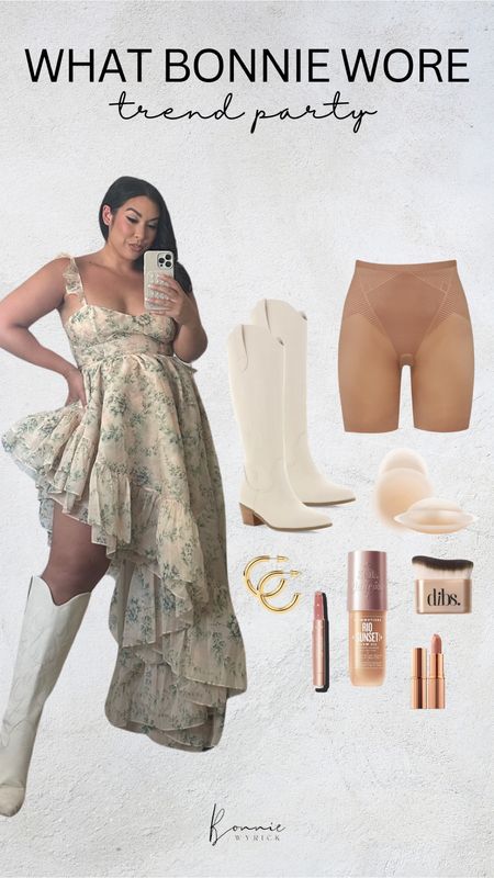 What Bonnie Wore: Nashville Trend Event 🤠 Midsize Fashion | Summer Outfit | Country Outfit | Nashville Outfit | Midsize OOTD | Wide Calf Cowgirl Boots 

#LTKShoeCrush #LTKMidsize #LTKStyleTip