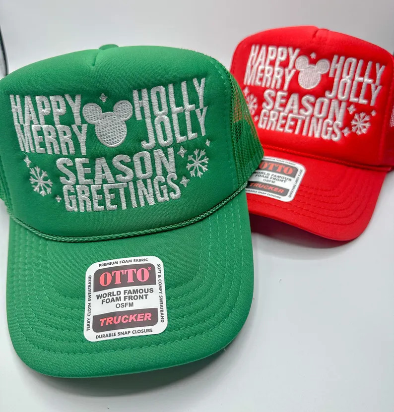 Happy Merry Olaf Embroidered Hat, Disney Embroidered Hat, Frozen Christmas Embroidered Hat - Etsy | Etsy (US)