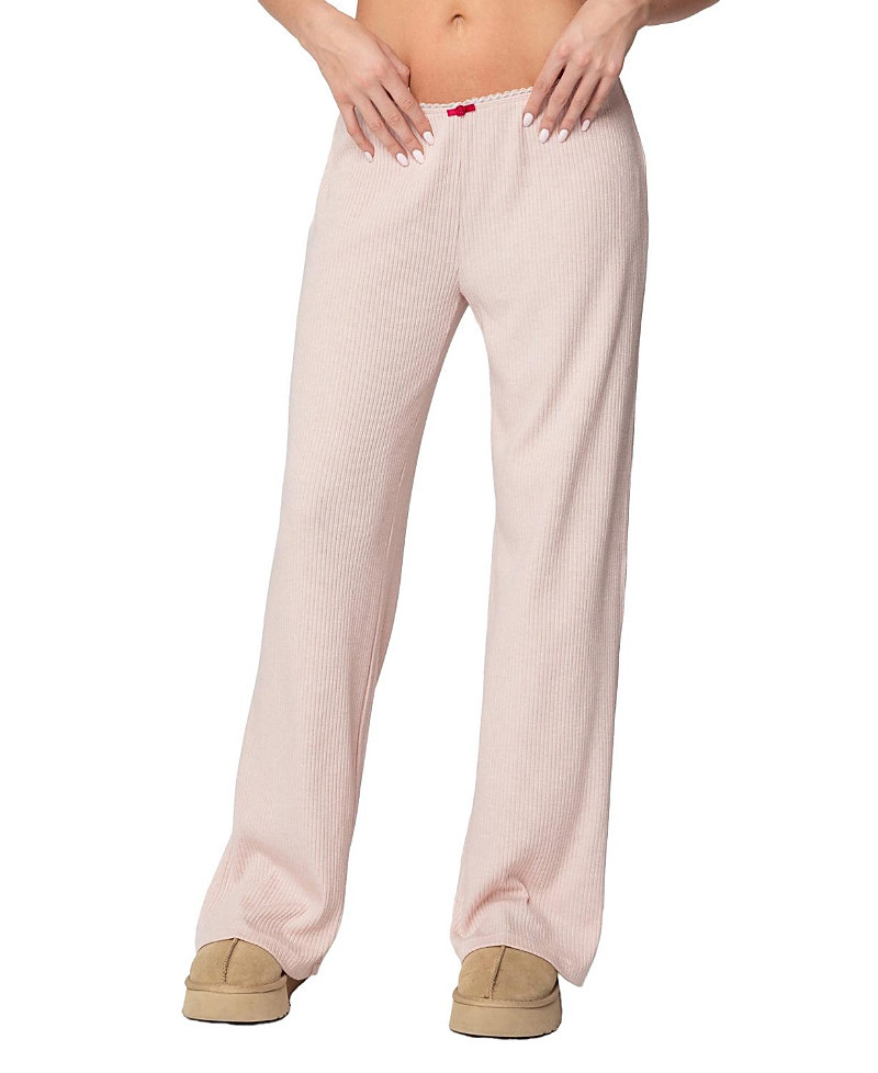Edikted Roselle Ribbed Pants | Bloomingdale's (US)