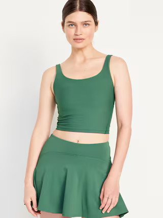 Light Support PowerSoft Longline Sports Bra | Old Navy (US)