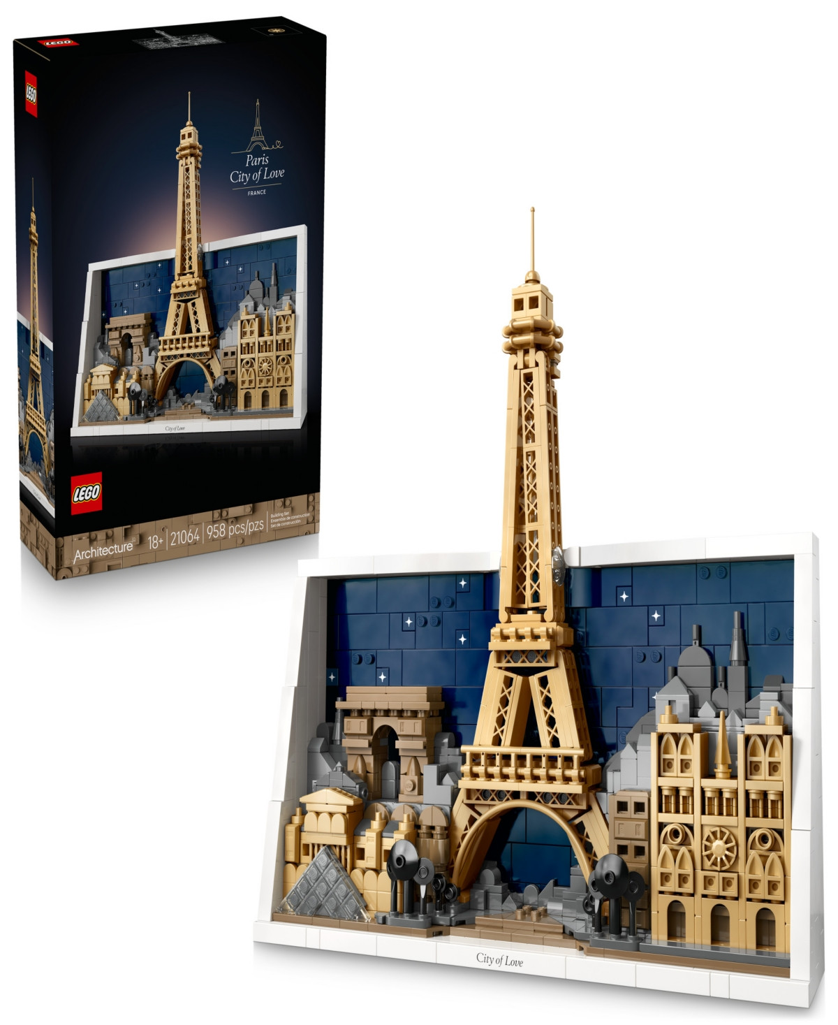 Lego Architecture Paris - City of Love Building Set 21064, 958 Pieces | Macy's