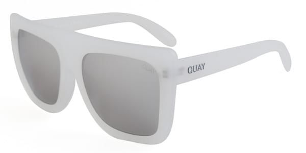 Quay Australia Sunglasses QU-000183 CAFE RACER WHT/SLV | SmartBuyGlasses (US)