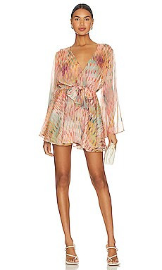 MISA Los Angeles Kaia Dress in Disco Matrix from Revolve.com | Revolve Clothing (Global)