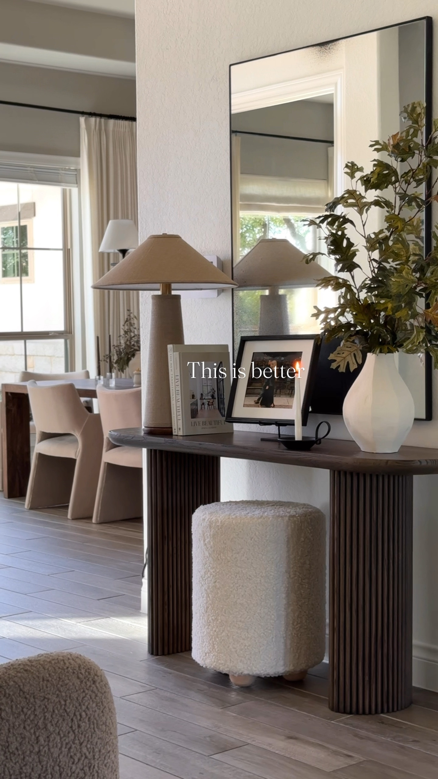 New entryway mirror! 🤎 absolutely love the patina on this mirror glass & how much warmth it gives my space  

#LTKActive #LTKSeasonal #LTKWatchNow