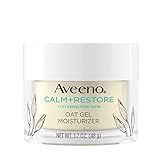 Aveeno Calm + Restore Oat Gel Facial Moisturizer for Sensitive Skin, Lightweight Gel Cream Face Mois | Amazon (US)