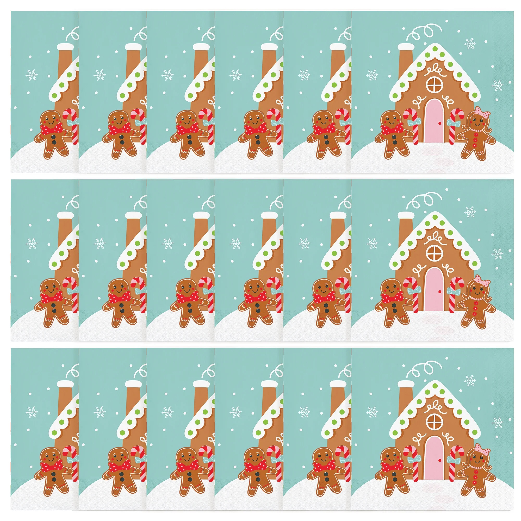100+ bought since yesterday Holiday Time Gingerbread House Paper Christmas Napkins, Multicolor, 6... | Walmart (US)