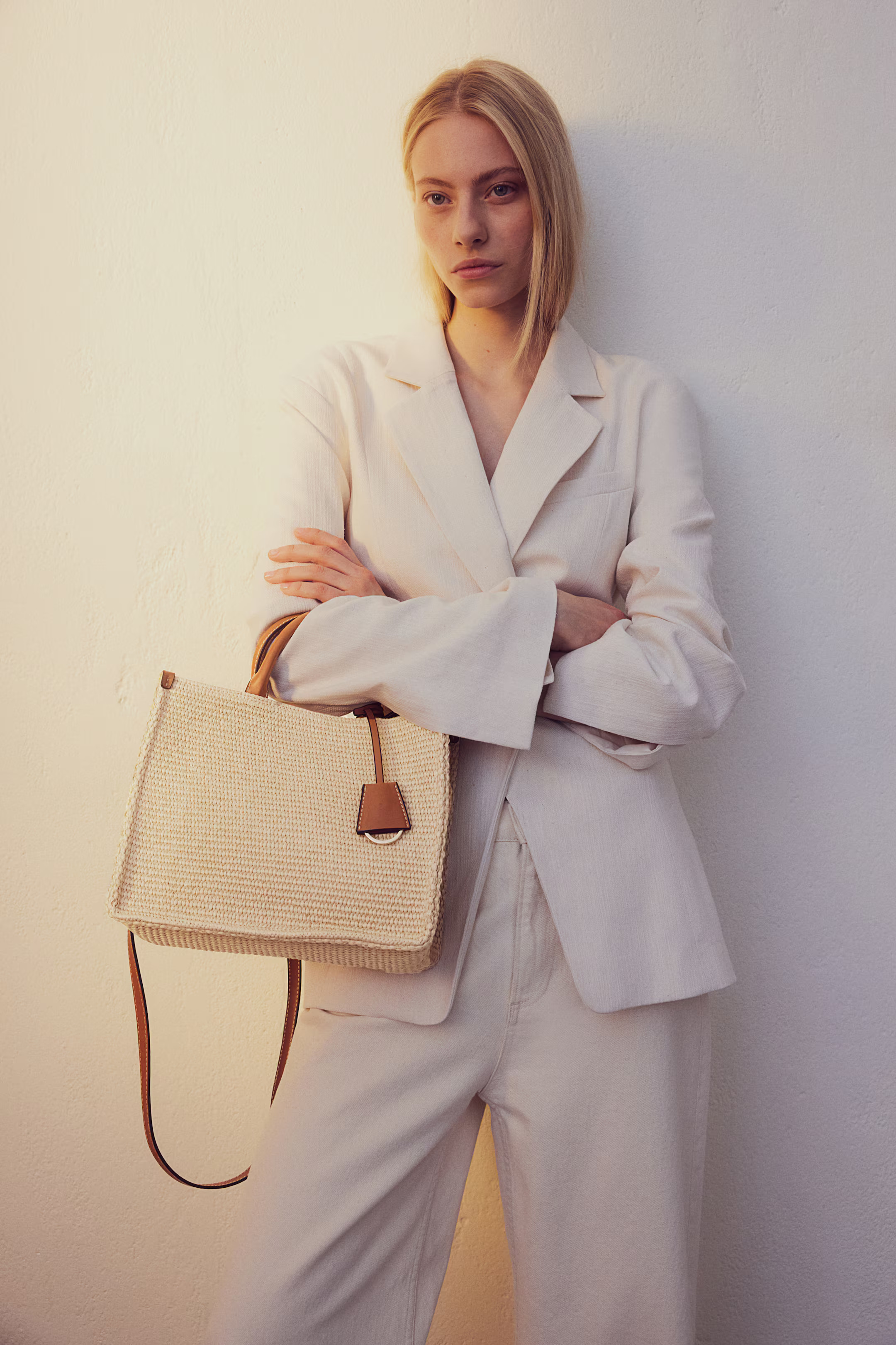 Crossbody-Basttasche - Beige/Braun - Ladies | H&M AT | H&M (DE, AT, CH, NL, FI)