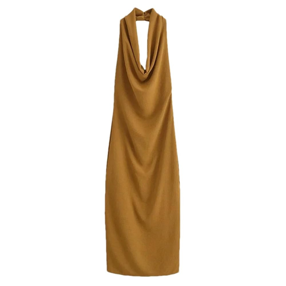 Women's Sexy Backless Mid-Waist Long Dress Party Club Maxi Evening Gown Dress | Amazon (US)