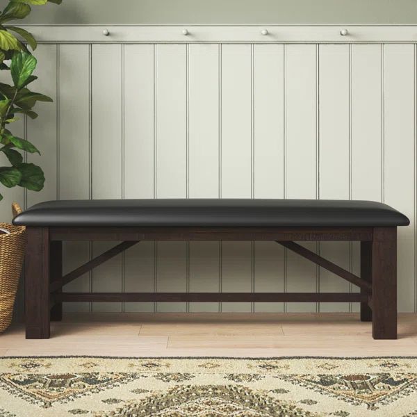 Caruso Faux Leather Bench | Wayfair North America