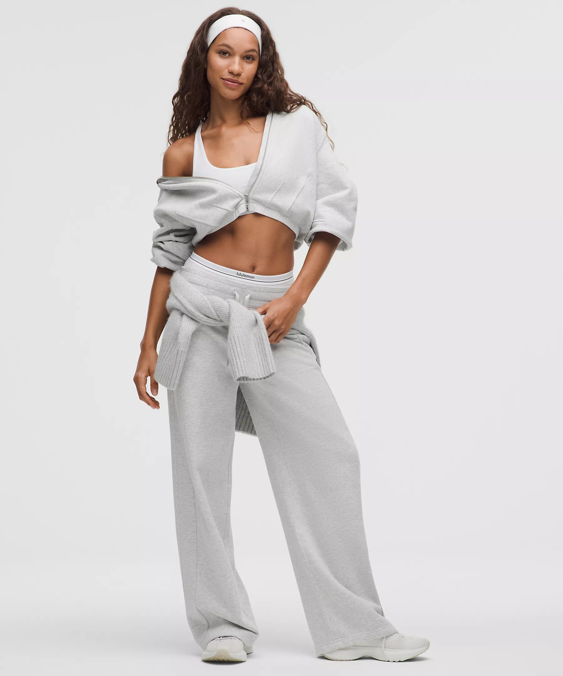 Loungeful Relaxed-Fit Full-Zip Cropped Hoodie | Lululemon (US)
