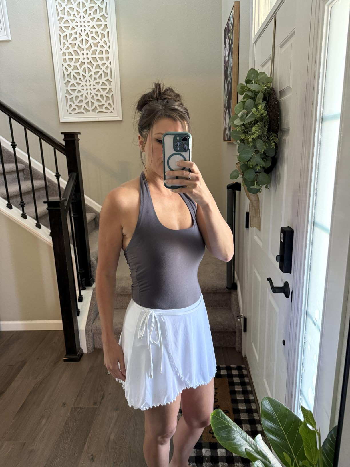 Womens Flowy Tennis Skirt Workout Athletic Skorts Pockets Shorts | Amazon (US)