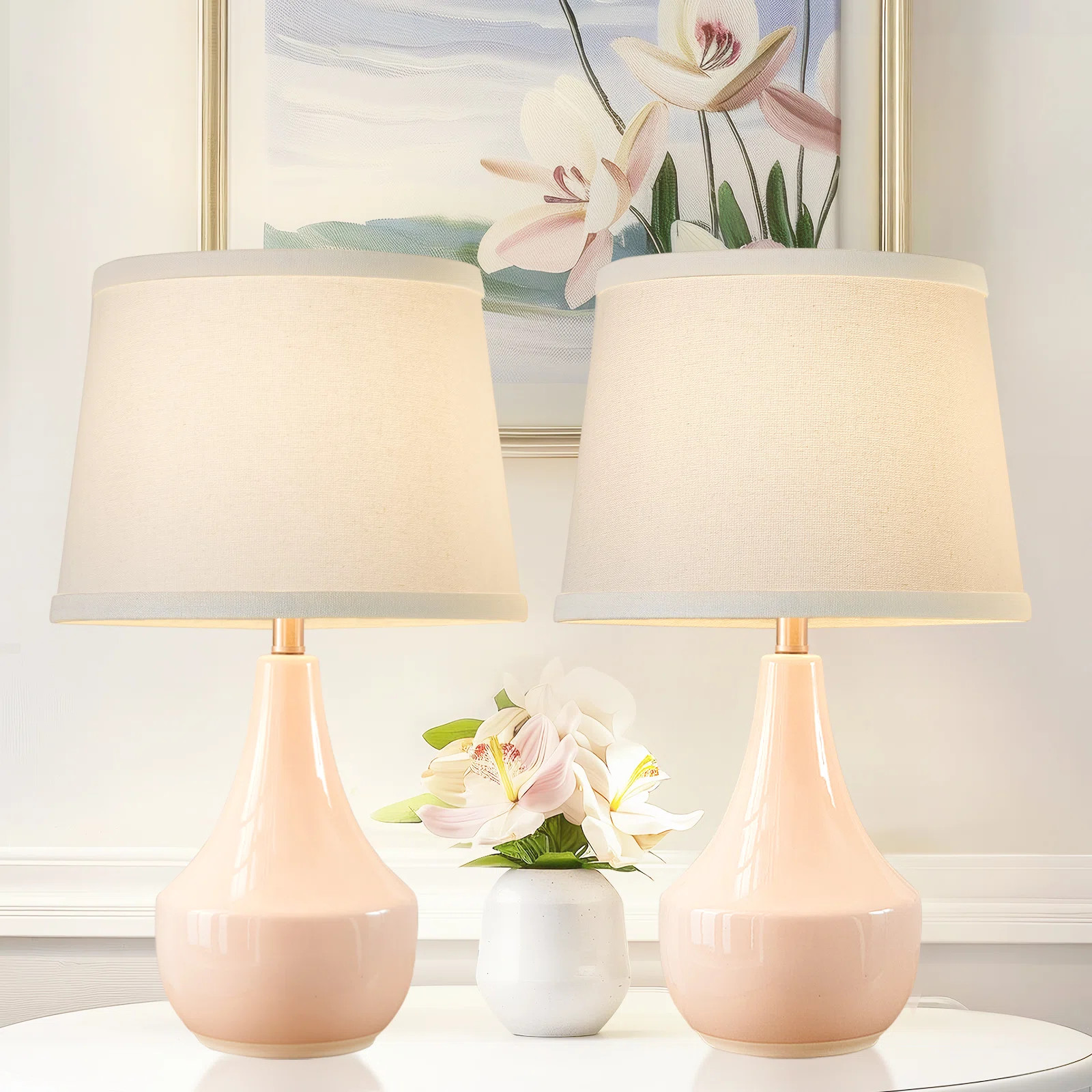 Abdullateef 18.58" Ceramic Table Lamp Small Nightstand Lamp Desk Lamp Best Gift for Children (Bul... | Wayfair North America