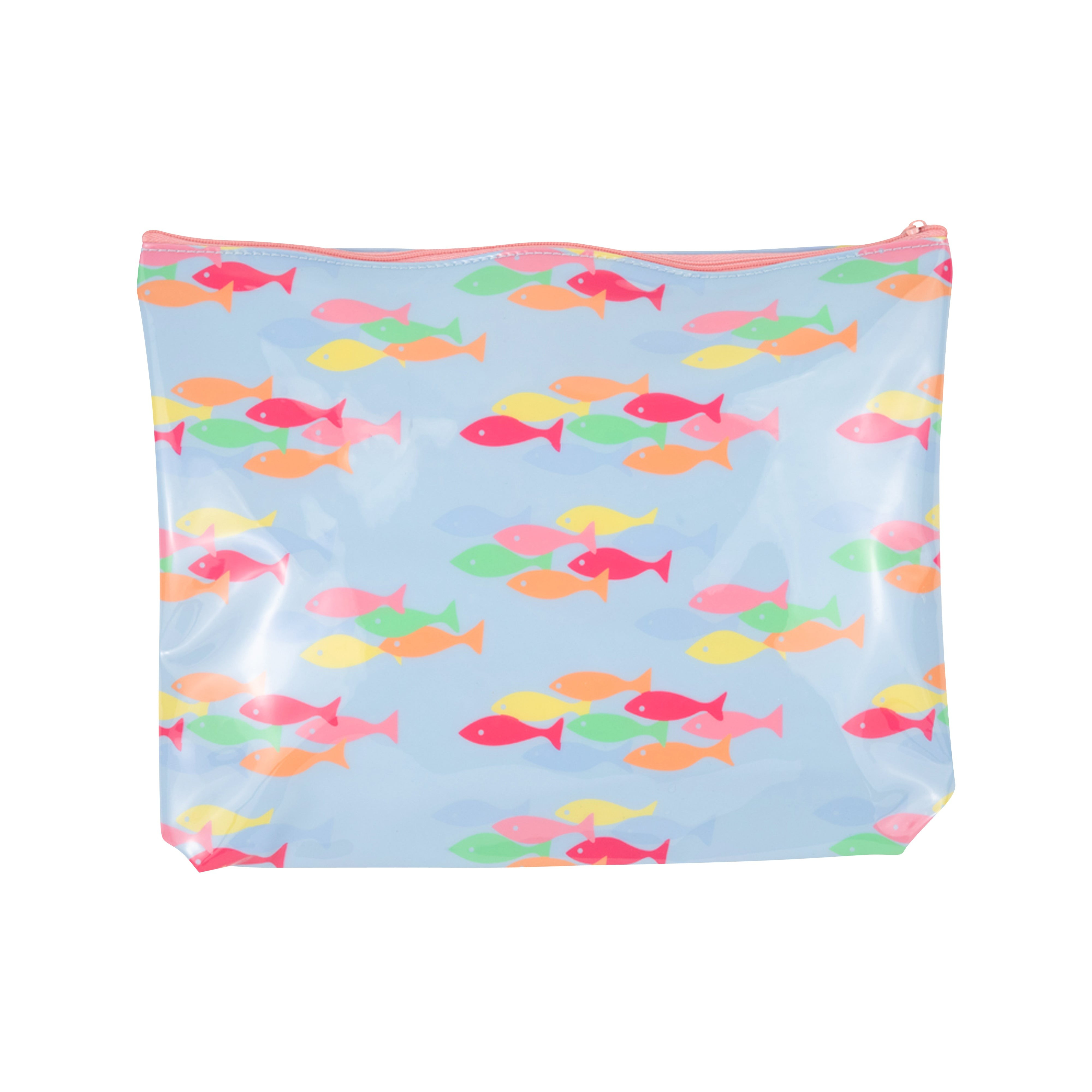 Duchess Ditty Bag - French Leave Fishies with Hamptons Hot Pink | The Beaufort Bonnet Company
