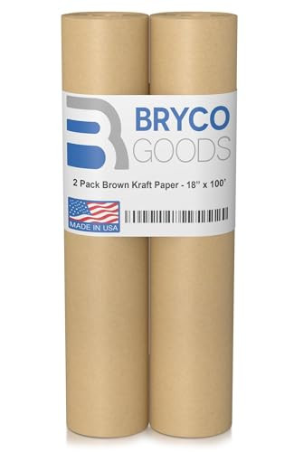 Brown Kraft Packing Paper - 2 Pack of 18" x 100' Rolls - Kraft Paper Roll Ideal for Packing, Moving Supplies, Gift Wrapping, Bulletin Board Paper, Arts and Crafts, Craft Paper - Made in The USA | Amazon (US)