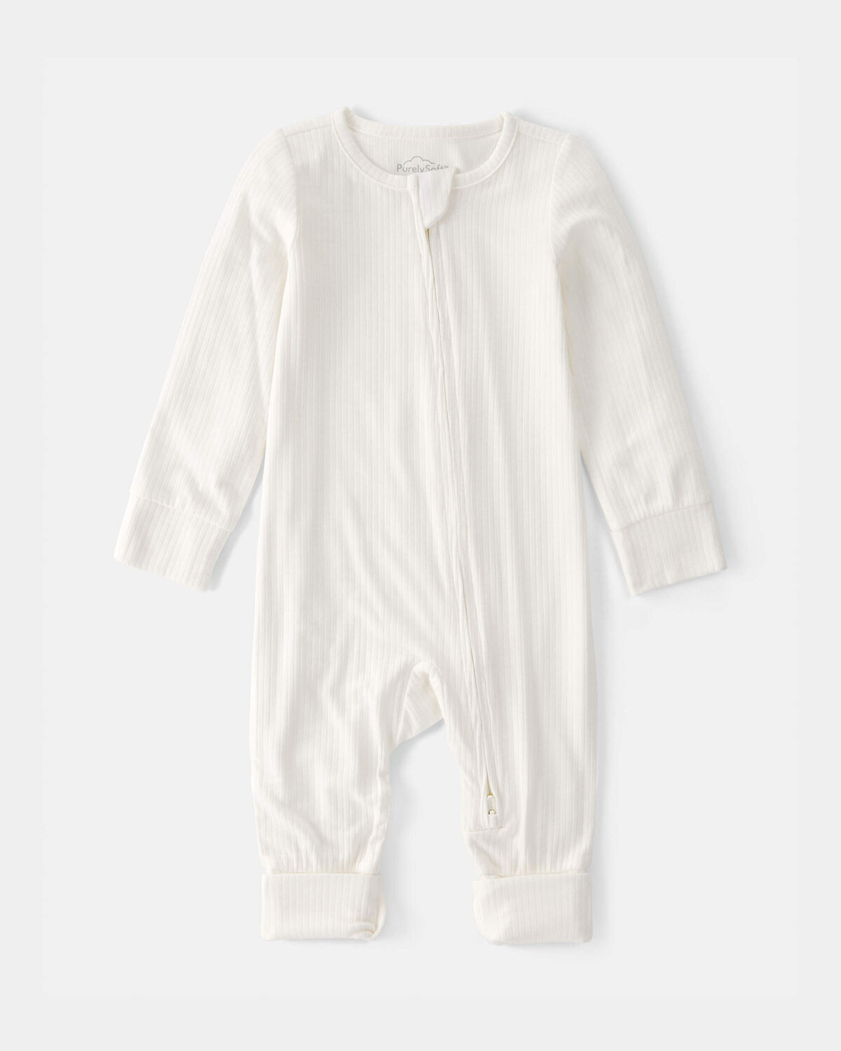 Baby 2-Way Zip PurelySoft Sleep & Play Pajama - Cream | Carter's Inc