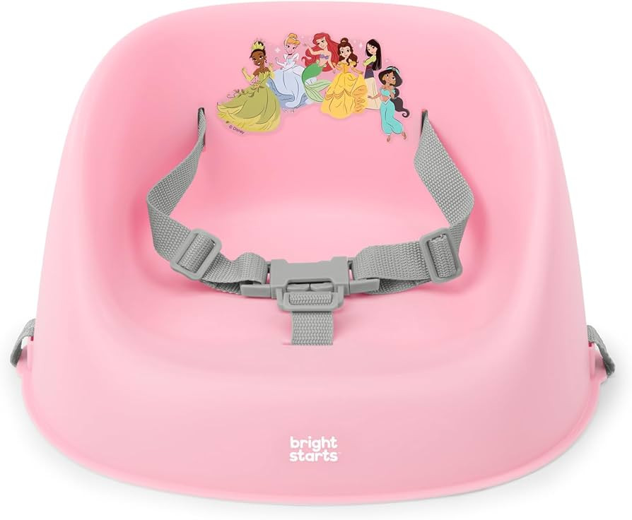 Bright Starts Disney Princess My Spot Easy-Clean Baby Booster Feeding Chair, 3-Point Harness, Was... | Amazon (US)